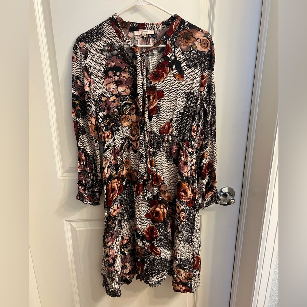 Antoinette Boho long sleeve dress